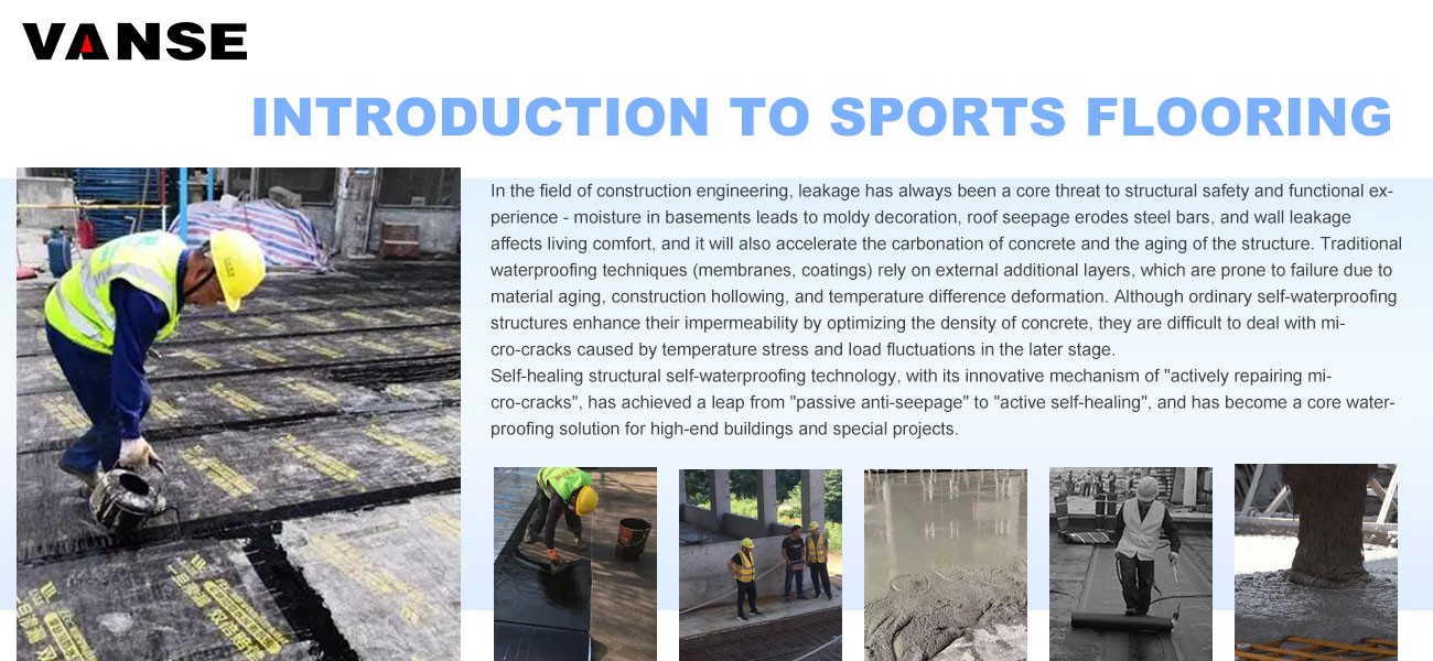 Self-healing structure is self-waterproof Self-healing structure is self-waterproof